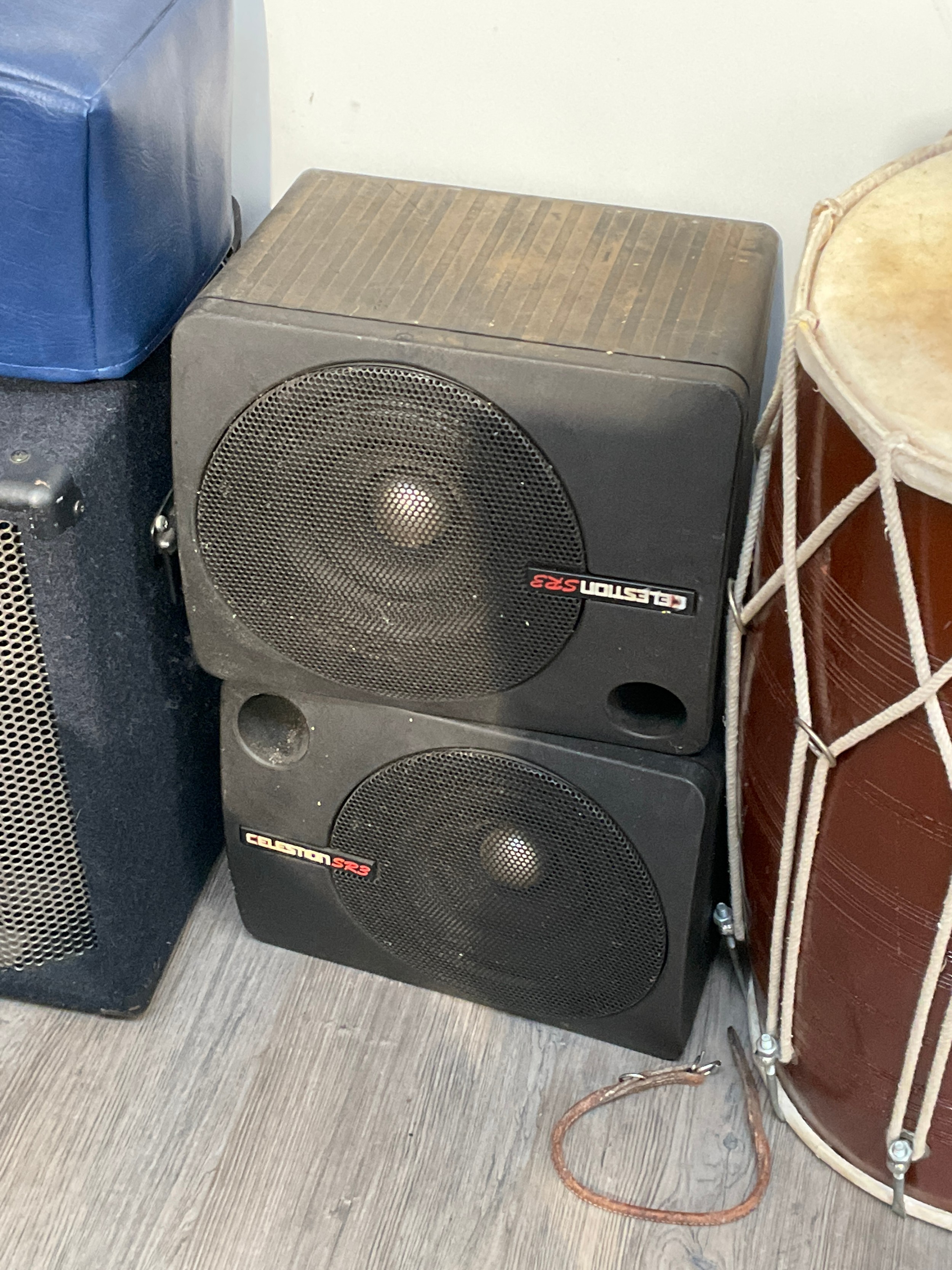 A pair of Celestion SR3 PA speakers