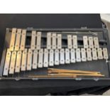 A Suzuki glockenspiel, cased