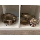 Various silverplate trays and baskets (7)
