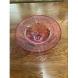 A Stuart Fletcher top glass bowl, 21cm diameter