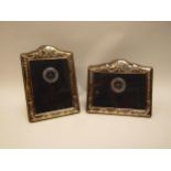 Two Carr's of Sheffield silver photograph frames with swag detail, 24.5cm x 17cm