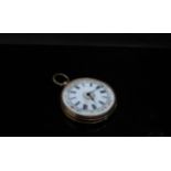 A 14k pocket watch, glass missing, 26.3g total