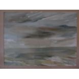 CHARLIE COLLIN: 20th Century modern seascape, watercolour, 52.5cm x 71cm