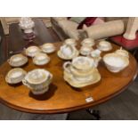 Possibly Coalport a 19th Century tea service with gilt embellishment