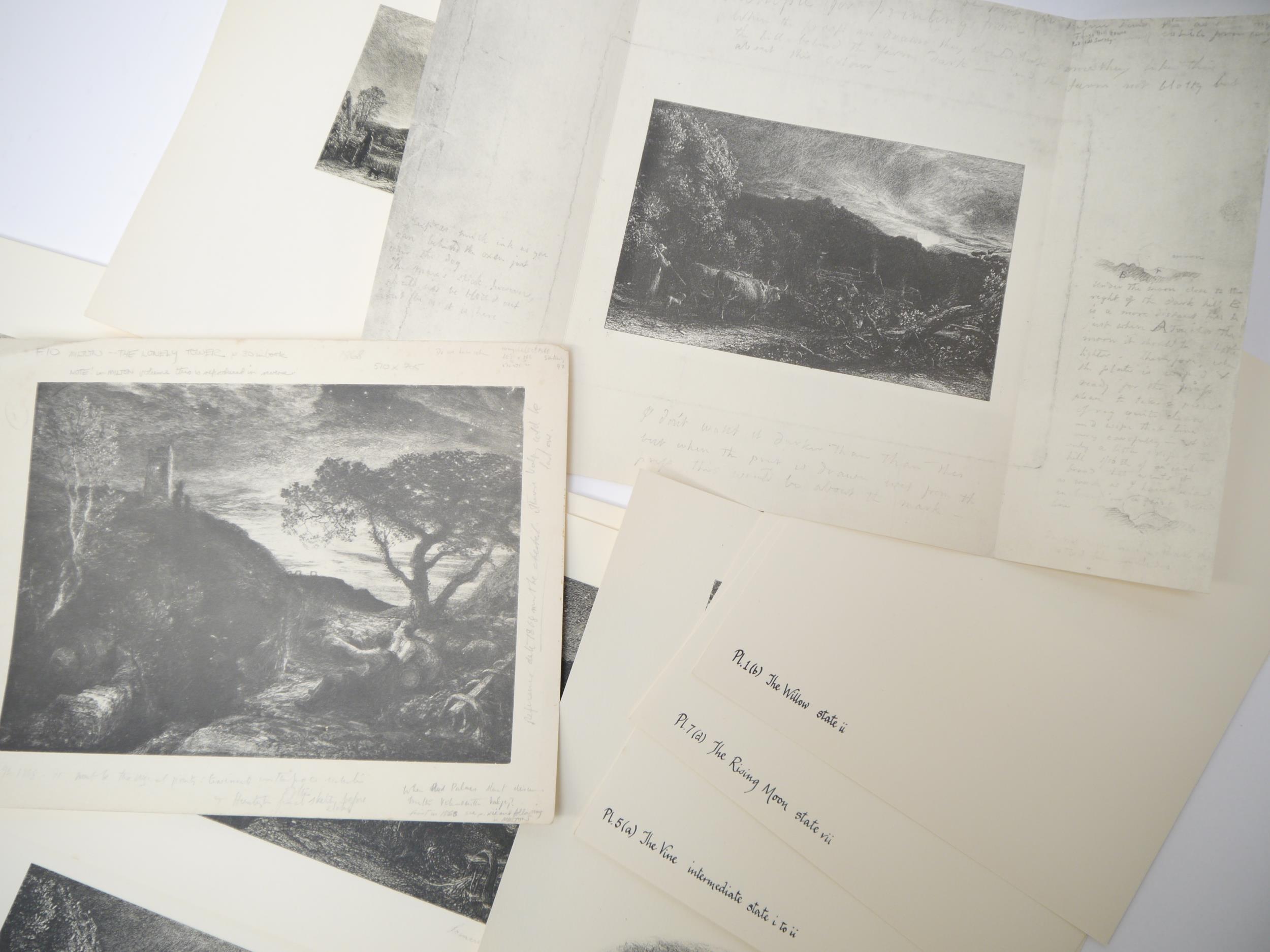 A box of proof plates of facsimile etchings by Samuel Palmer, published by the Trianon Press, - Image 3 of 5