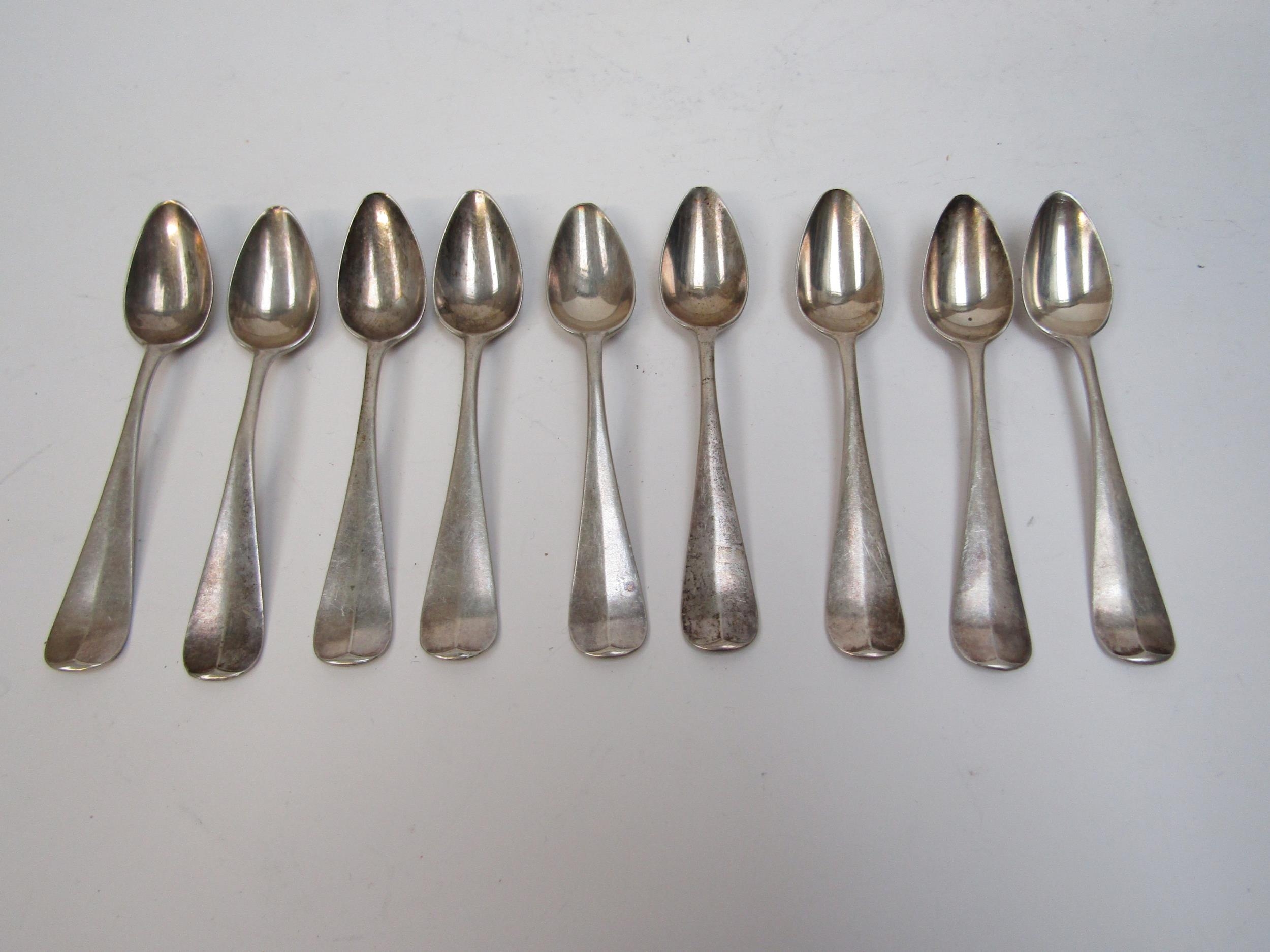 Dutch silver flatware comprising eight spoons, two serving spoons and two ladles, dates for 1919 and - Image 2 of 5