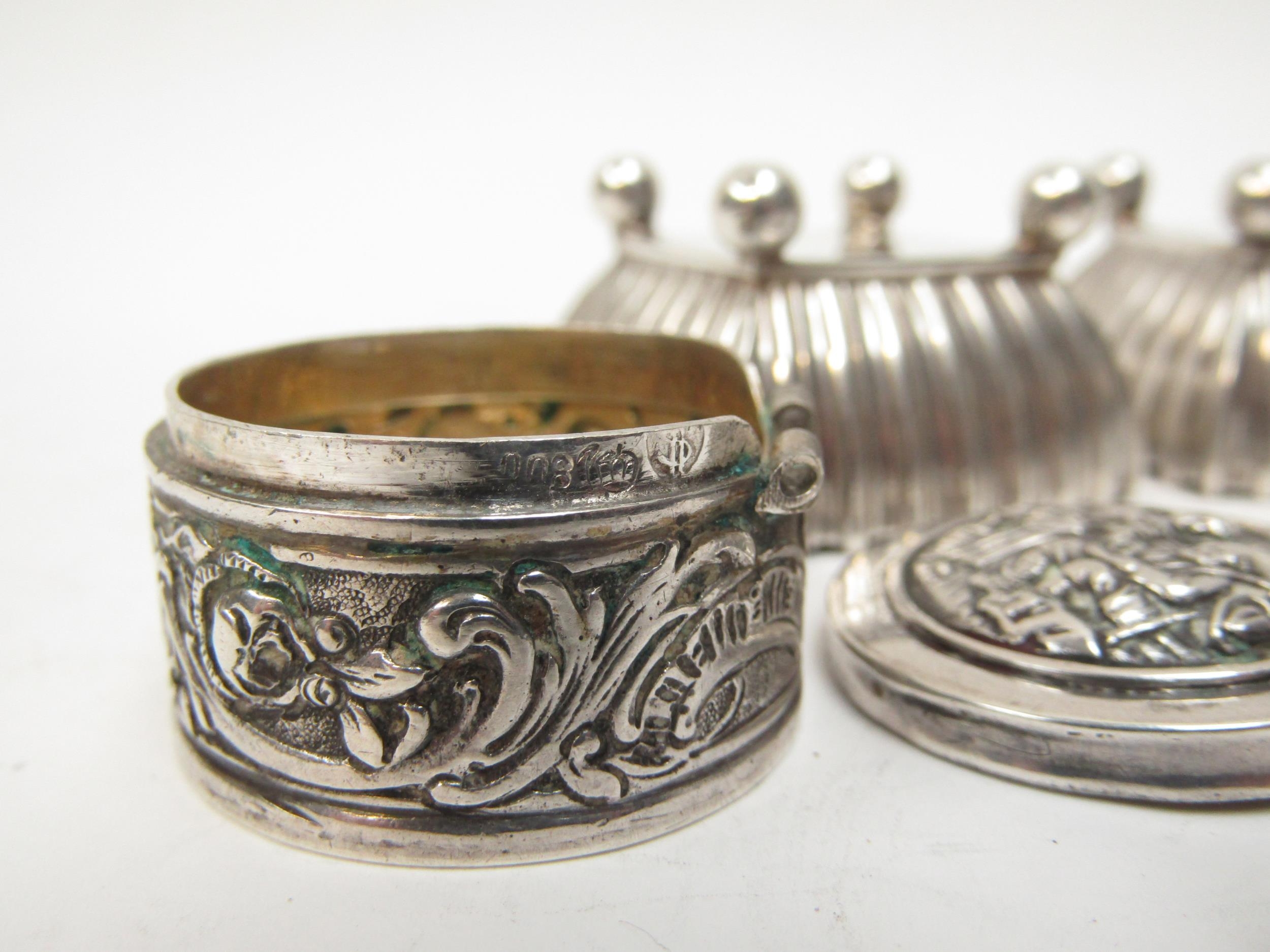 A pair of Goldsmiths & Silversmiths Co. (William Gibson & John Lawrence Langman) silver salts with - Image 2 of 3