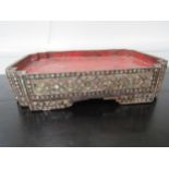 Anglo Indian 19th Century tray/tea stand, 38cm long