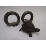 Ethnic bangles and cast tortoise figure (3)