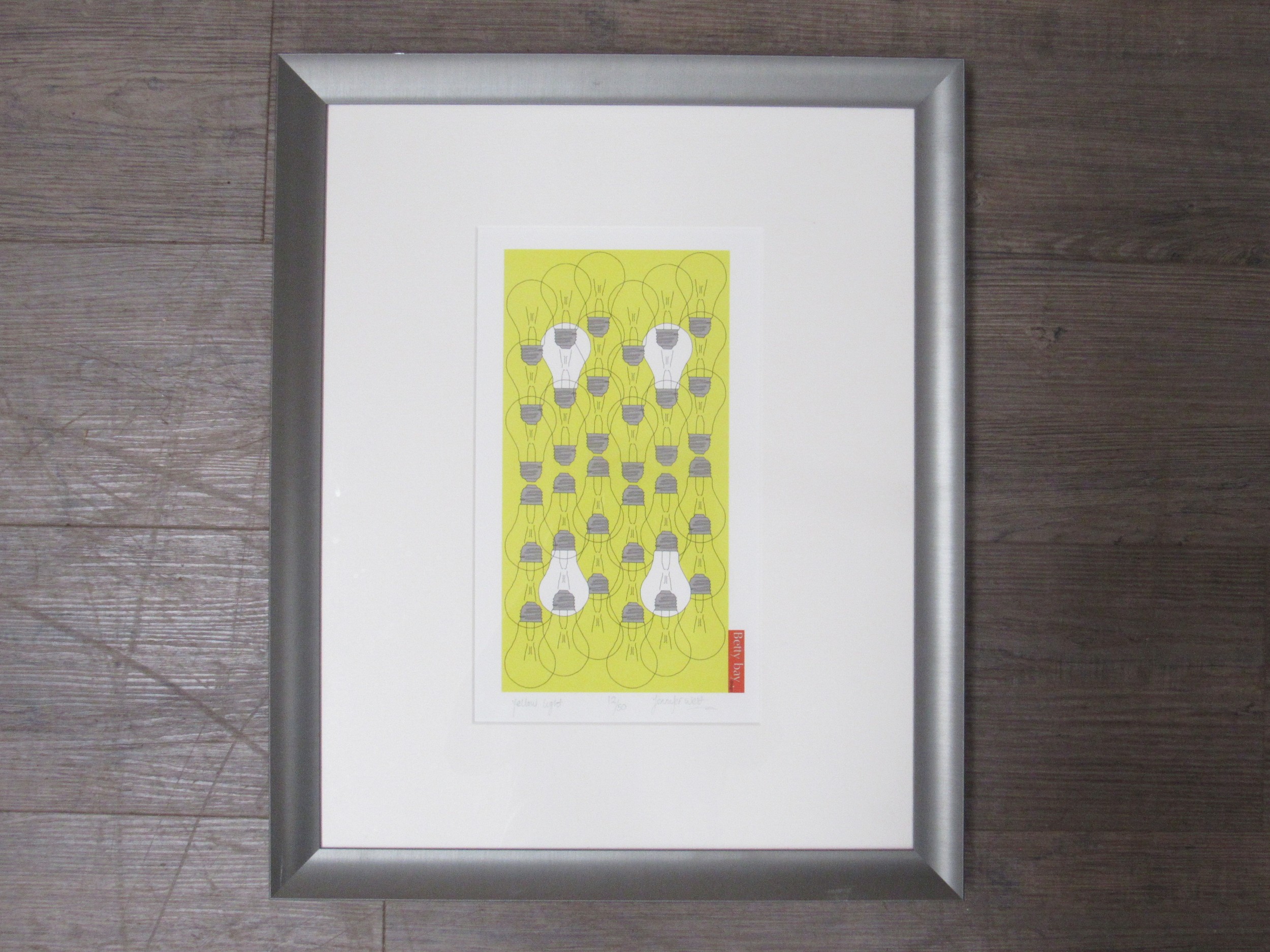 JENNIFER WEST (XX/XXI) A framed limited edition art print 'Yellow Light', signed and titled and