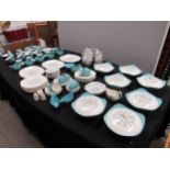 An extensive collection of Midwinter "Cassandra" pattern dinnerwares designed in 1957 to include