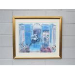 After Raoul Dufy - A late 20th Century framed and glazed print of an interior scene. Image size 54cm