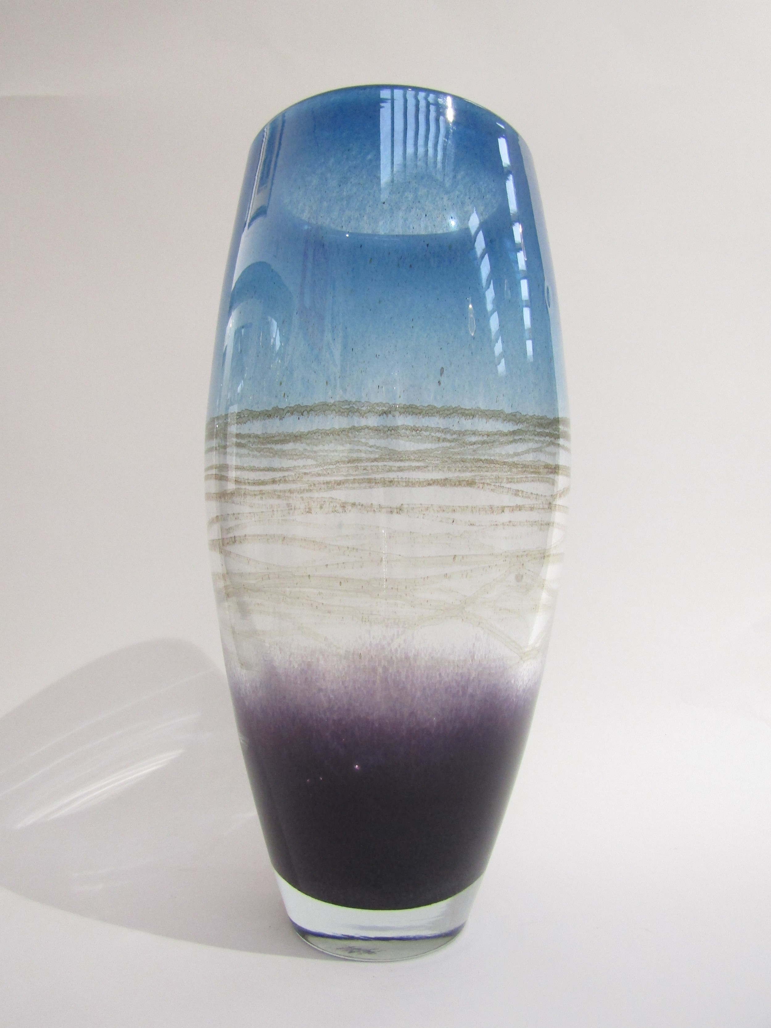 A large studio art glass vase by Lithuanian master glass blower Algimantas Zilys (1939-2009) - Image 2 of 4