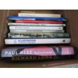 A box of art books including Paul Klee, Rodin, Max Ernst, Matisse, Stanley Spencer, Schiele etc (12)