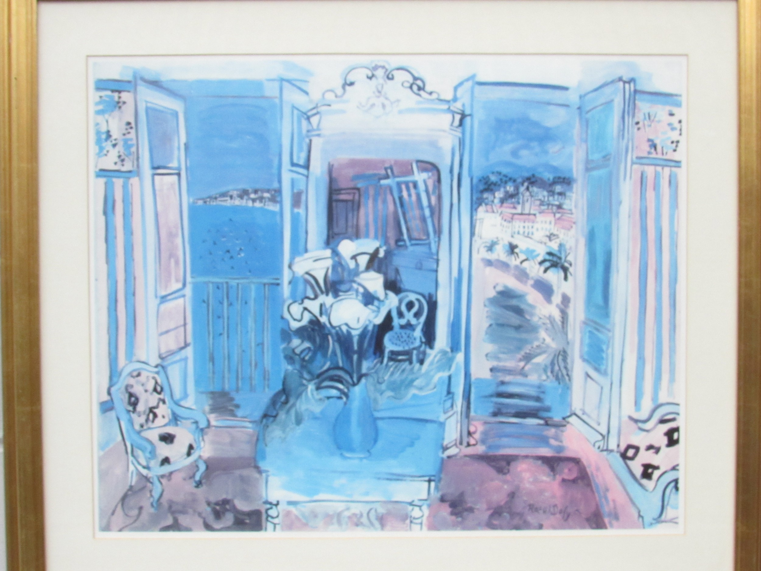 After Raoul Dufy - A late 20th Century framed and glazed print of an interior scene. Image size 54cm - Image 2 of 2