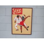 A framed and glazed poster "Jive". Image size 75.5cm x 56cm