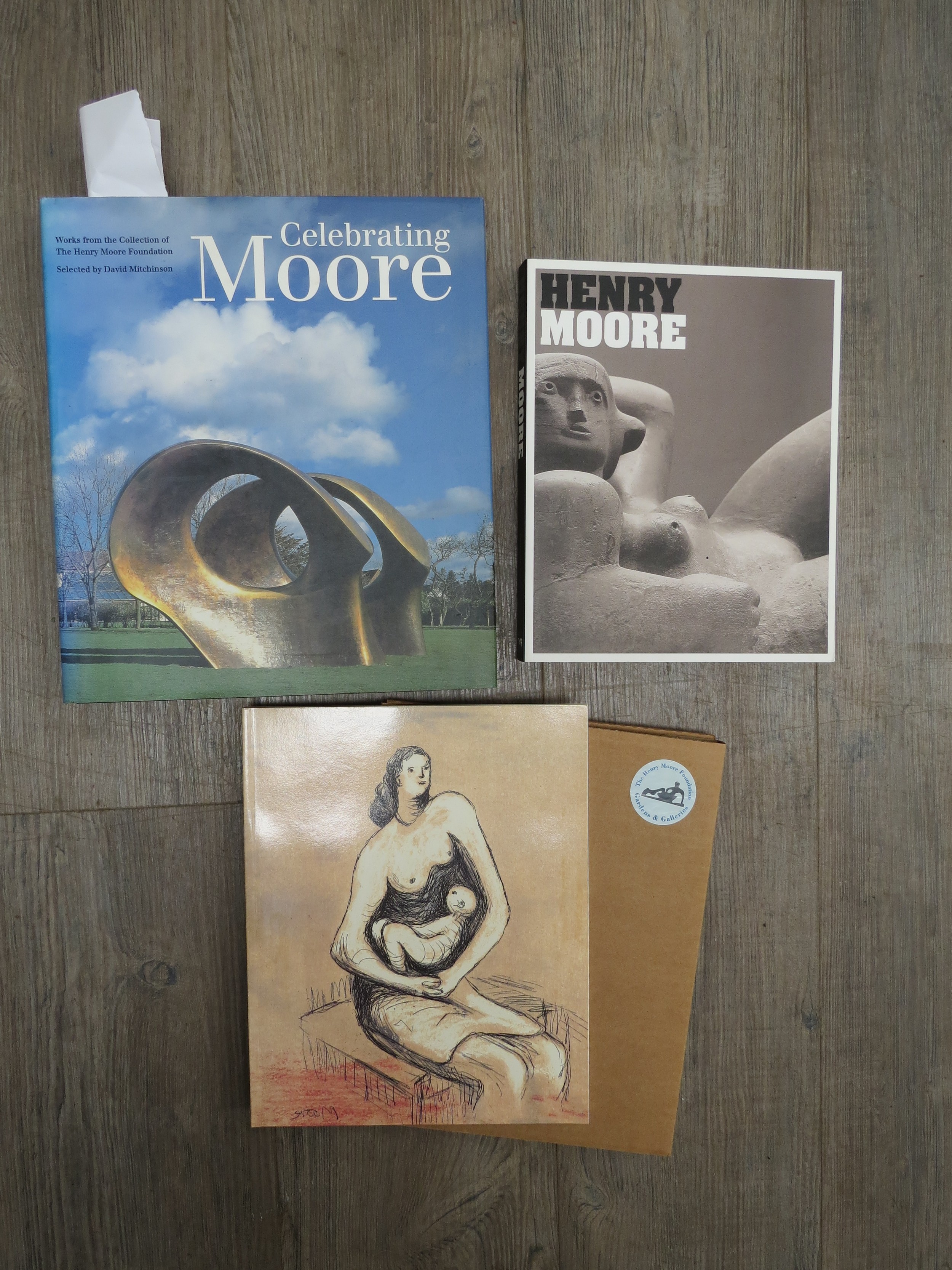Three volumes relating to Henry Moore - Celebrating Moore, hardback. Tate - Henry Moore and Henry - Image 2 of 2