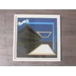 IAN MONROE (XX/XXI) A framed and glazed limited edition art print 'Eevent structure', 14 colour