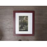 BILLY CHILDISH (b.1959) A framed and glazed limited edition art print of trees, signed with