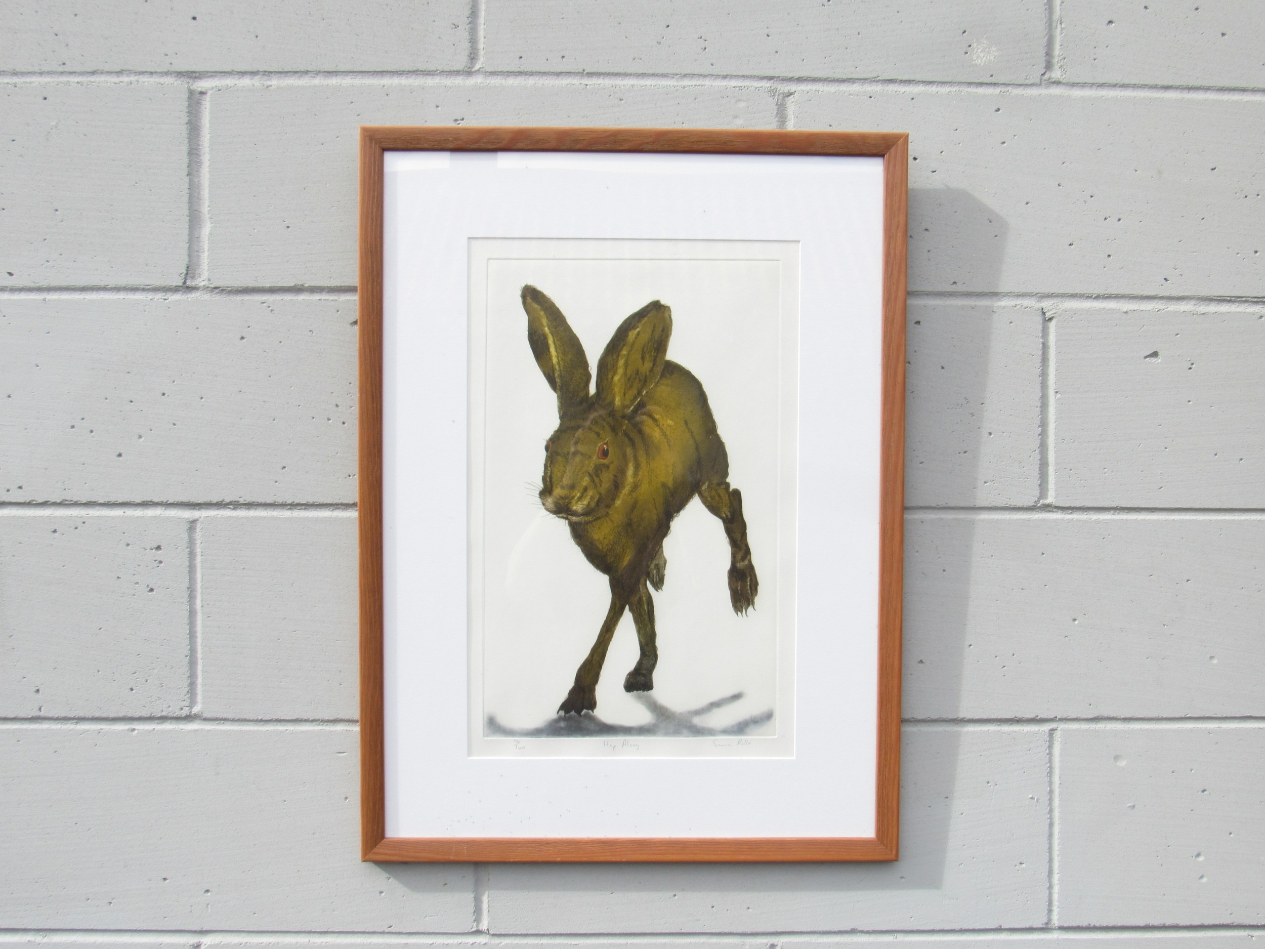 SONIA ROLLO (XX/XXI) A framed and glazed limited edition print of a Hare, signed and titled 'Hop