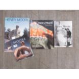 Four volumes relating to Henry Moore including Henry Moore textiles, Moore by Jeremy Lewison