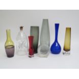 A collection of mainly Scandinavian glass including Arthur Percy, Midtillands Glaswerk etc in clear,