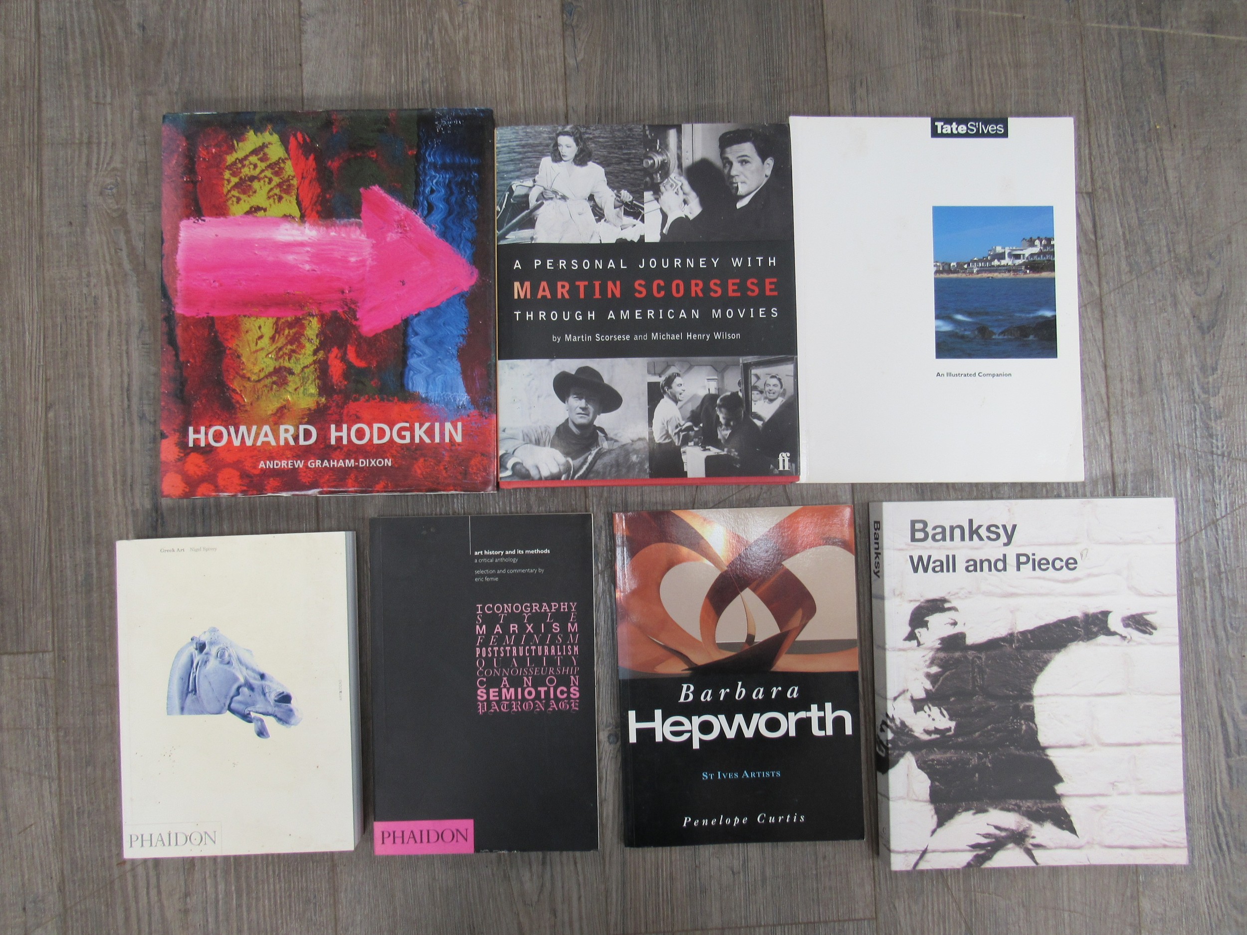 Seven books including books on Banksy, Barbara Hepworth and Howard Hodgkin