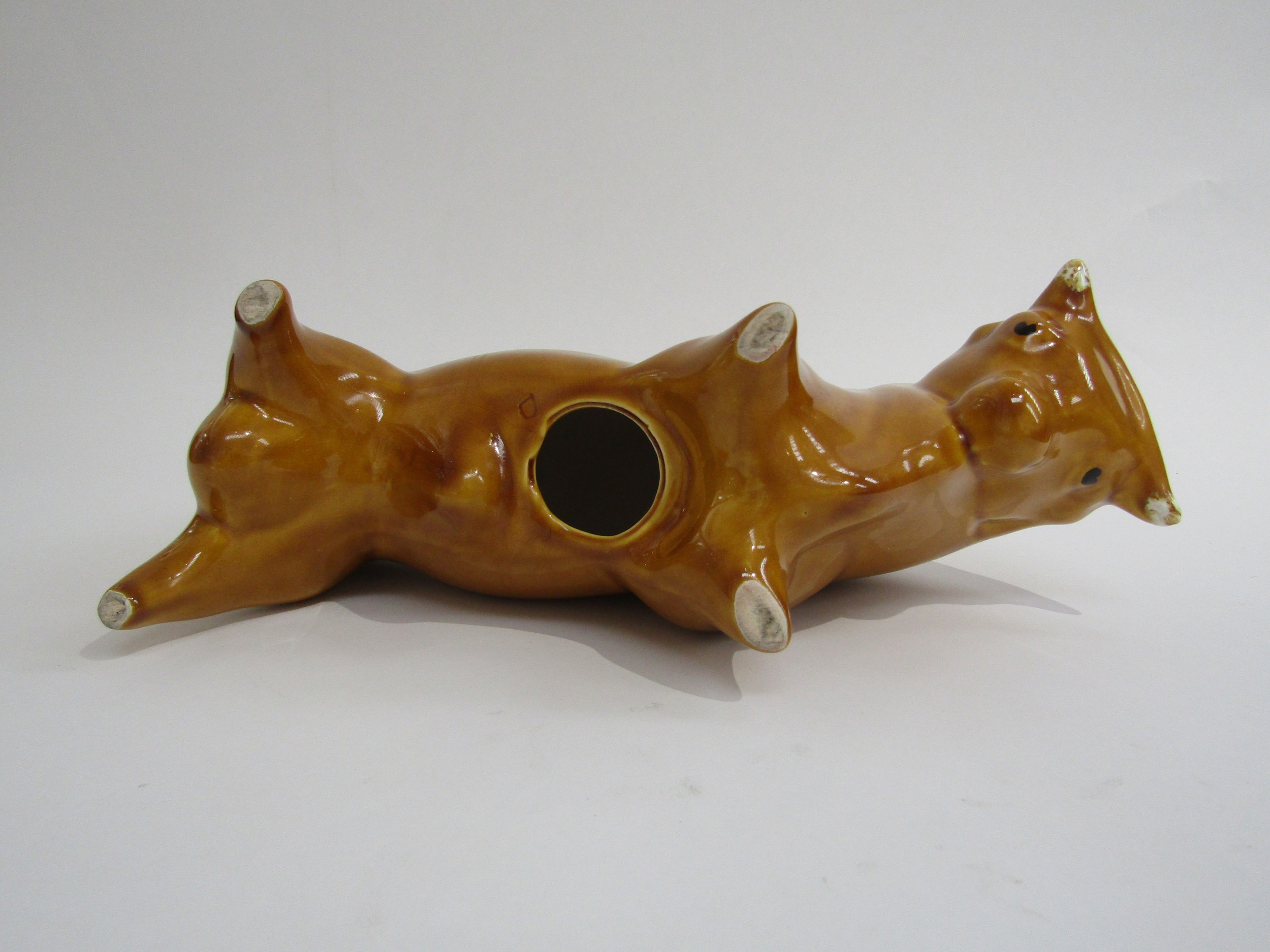 A Trentham bull designed by Colin Melbourne finished in unusual honey colour. 29cm long x 15cm high - Image 5 of 5