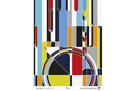 Two London 2012 Olympic Posters - Sarah Morris 'Big Ben' and Michael Craig-Martin 'Go', official off - Image 5 of 5