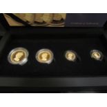 2021 Diana 60th Birthday Gold Sovereign Prestige set, sovereign, half sovereign, quarter and