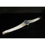 A lady's Omega 9ct white gold wristwatch, 36.3g