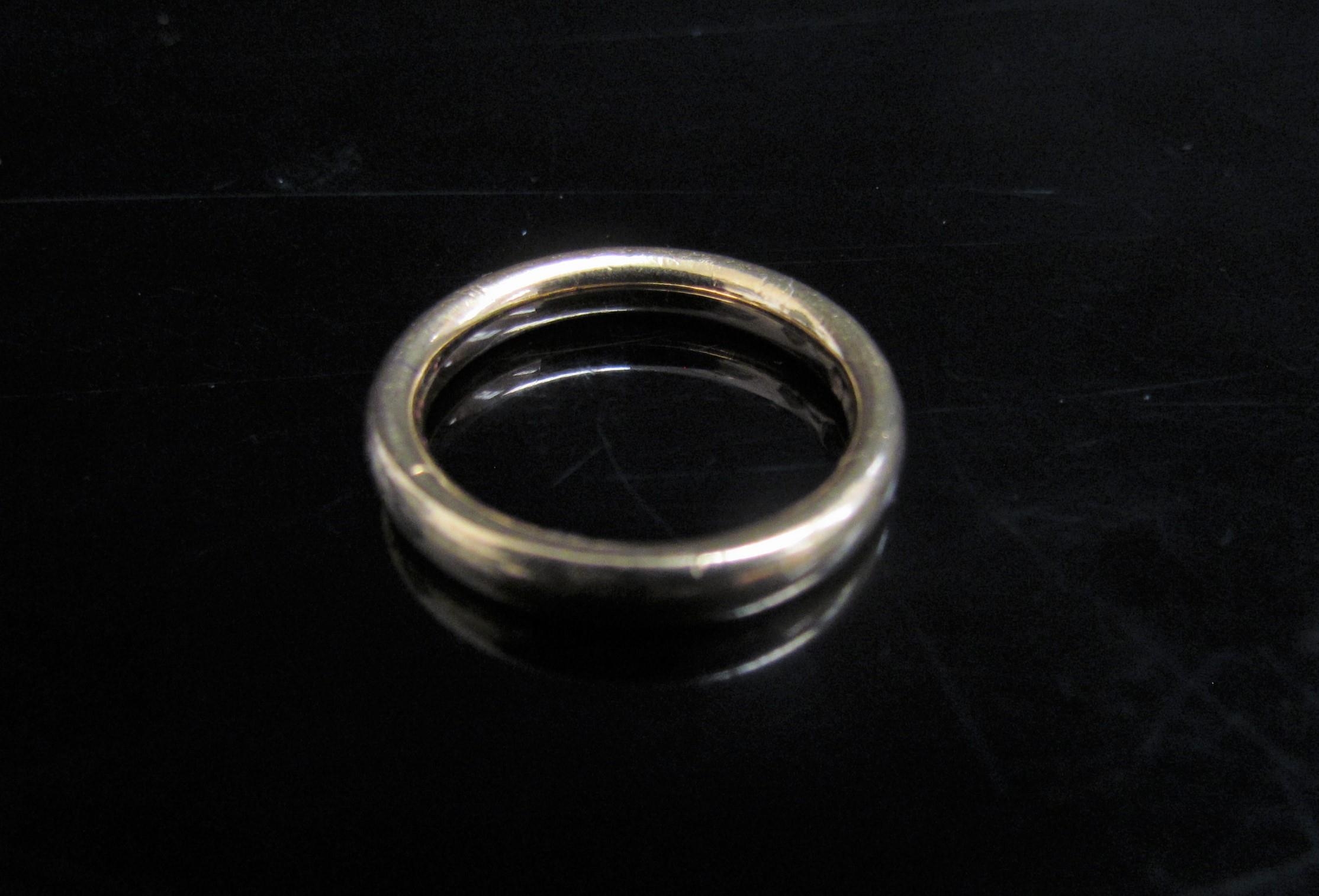 A 22ct gold wedding band. Size N, 7.1g - Image 2 of 2