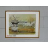 A framed and glazed print after Patrick Proctor RA (1936-2003) 'A Chinese Journey'. Signed in the
