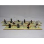 A collection Dungeons and Dragons Deathknell role playing fantasy board game miniature figures and