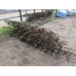 A good quantity of 7 1/4" gauge miniature railway track. Approximately 75 metres in total, divided