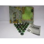 An unboxed The Lord Of The Rings Combat Hex Tradeable Miniatures Game comprising twenty one figures,