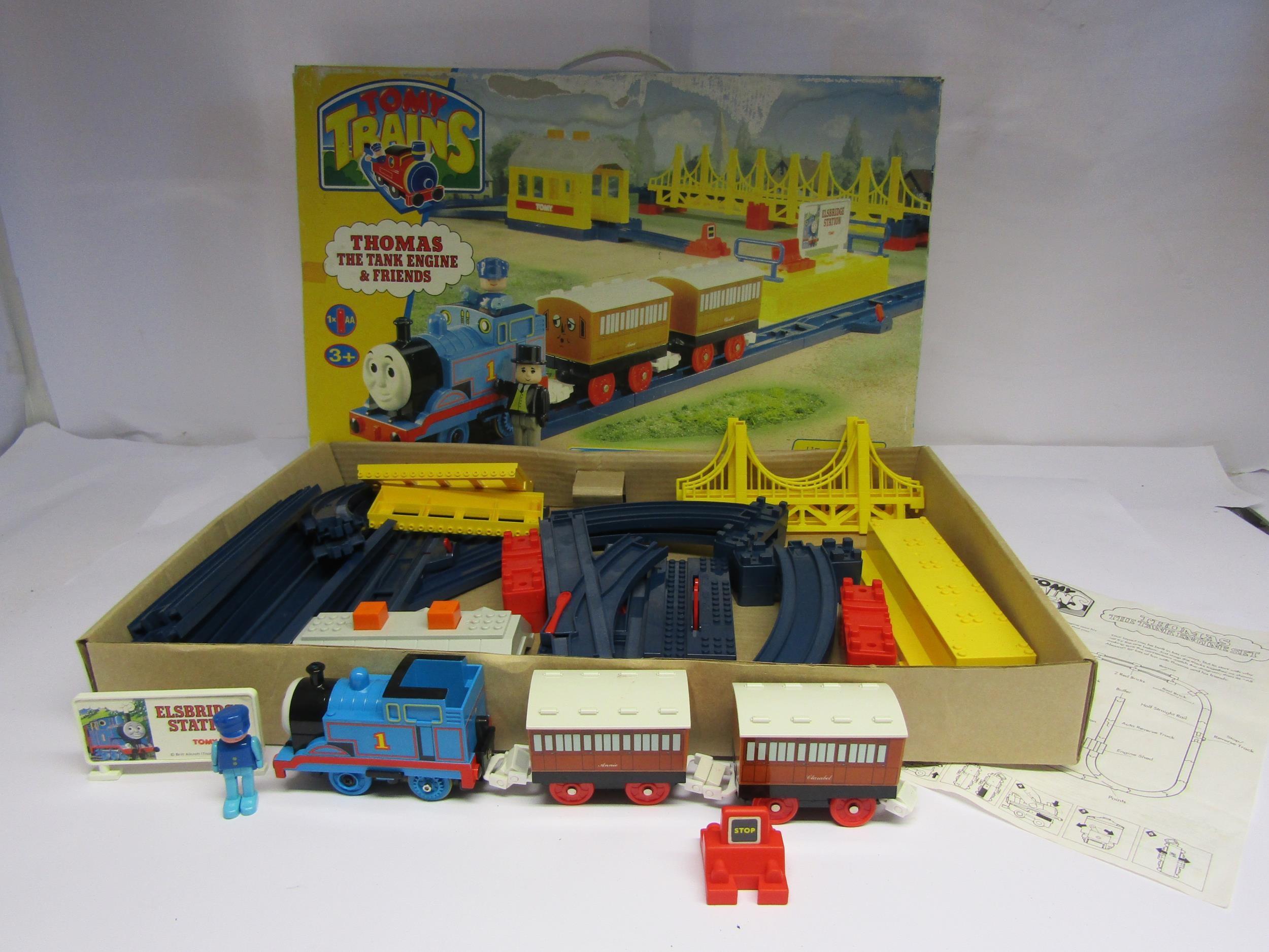 A Tomy Trains Thomas The Tank Engine & Friends train set, box worn