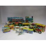 A collection of boxed tinplate vehicles to include Chinese Q.S.H. International Express Friction