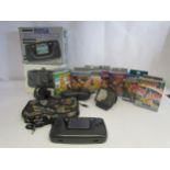 A boxed Sega Game Gear hand held computer games console and another unboxed example in carry case,