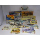 A collection of boxed Airfix 1:72 scale aircraft plastic model kits to include 02046 Supermarine