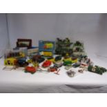 A collection of boxed and loose diecast vehicles and spares including boxed Brumm Historical