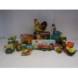 A collection of boxed Chinese mechanical/battery operated tinplate novelty animal toys to include