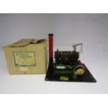 A boxed Cyldon no. 13/5 fixed cylinder live steam stationary engine