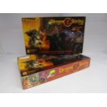 Two TSR Dragon Strike role playing fantasy board games with part contents (2)