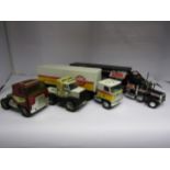 Two large scale model haulage trucks to include Revell Peterbilt 359 and Nylint together with two