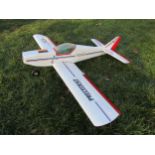 A Precedent Lo Boy kit built model aeroplane, wingspan approximately 135cm