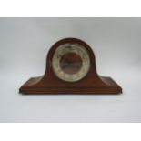 Two Napoleon hat form striking mantel clocks with German movements (2)