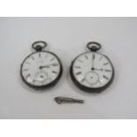 Two silver Chester cased pocket watches, one by William. H. Orme, Liverpool 1887 and Joshuar