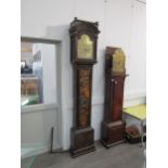 An 18th Century 8-day longcase clock with brass dial, Roman chapter ring and date/seconds, signed