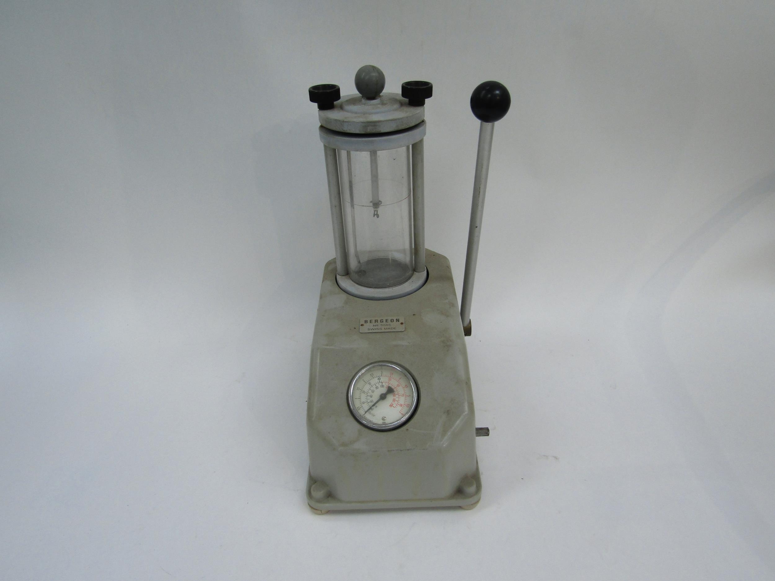 A Bergeon No. 5555 watch pressure testing machine, with a boxed Rolex vintage Eazy Oyster Opener - Image 2 of 3